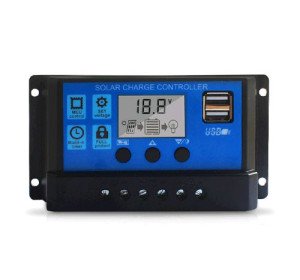 80A 12V/24V Dual USB Solar Panel Controller Charge Regulato